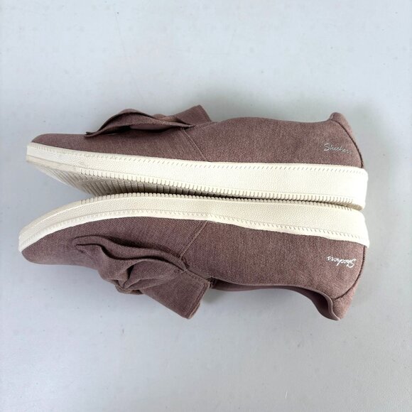 Skechers Madison Ave My Town Walking Sneakers Womens 9.5 Mauve Slip On Bow Shoes - Picture 5 of 9